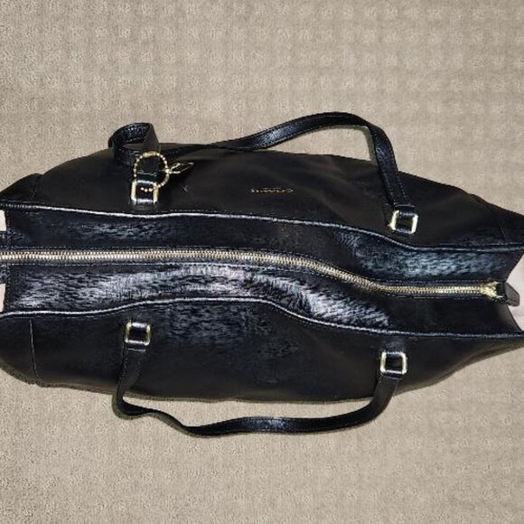 Coach Black Leather City Tote - Picture 6 of 10